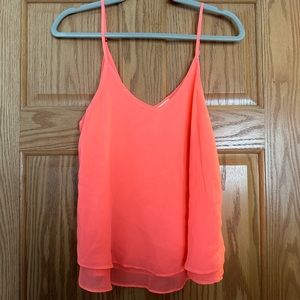 Pink neon tank top